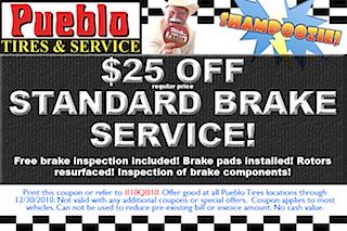 BRAKE SERVICE COUPON (2Q 2010)