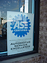 ASE certified technicians available