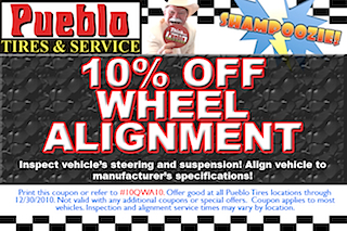 WHEEL ALIGNMENT COUPON (2Q 2010)